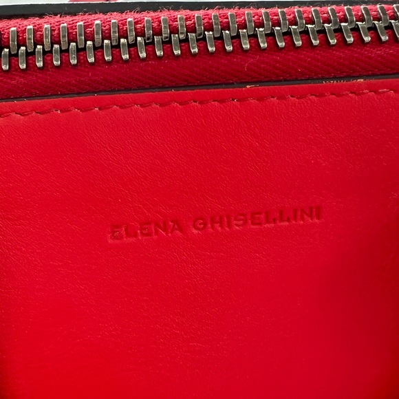 ELENA GHISELLINI Mini Red Leather
Crossbody Bag - Picture 4 of 5